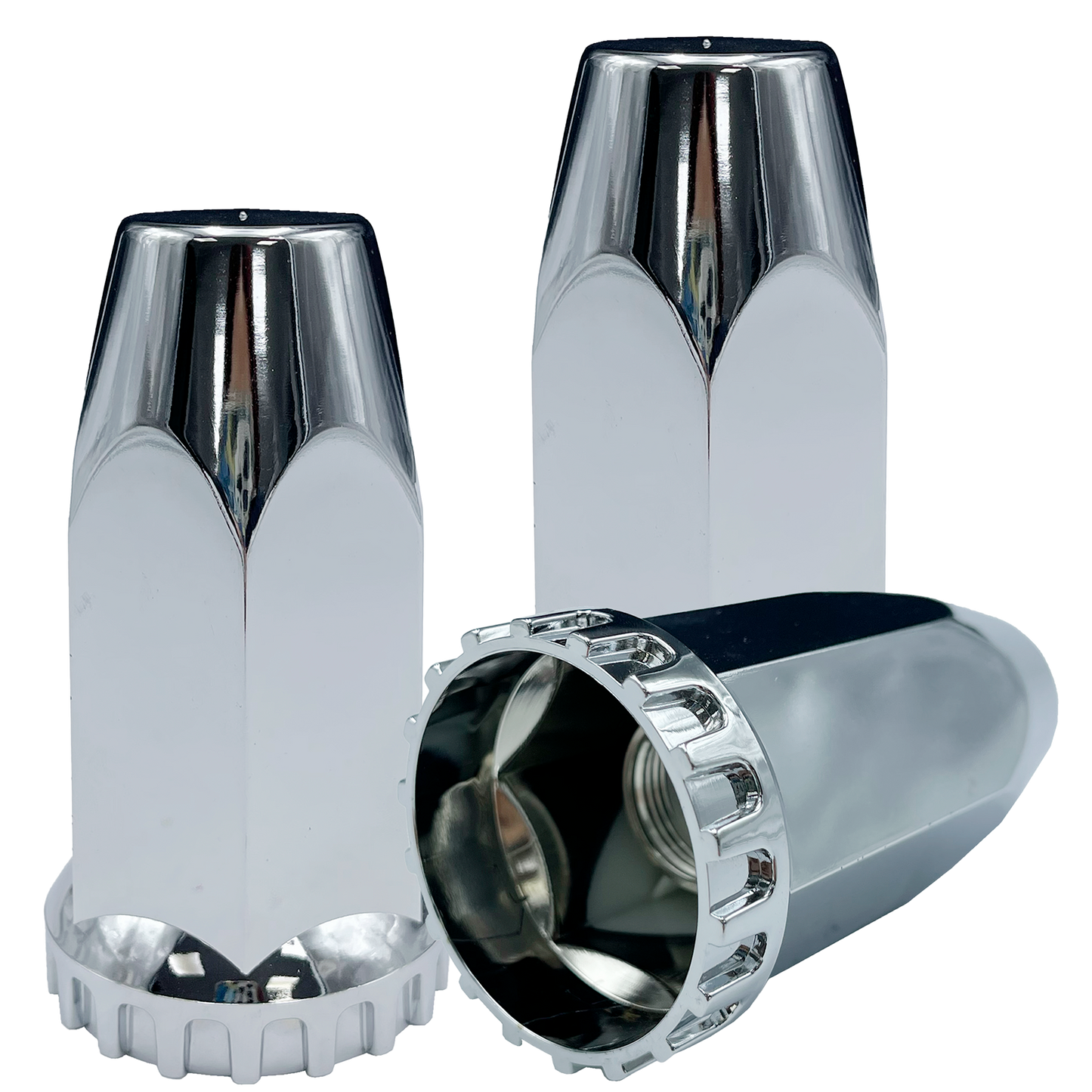 Capuchon Hexagonal Chato de Cuerda 10CM Cromado