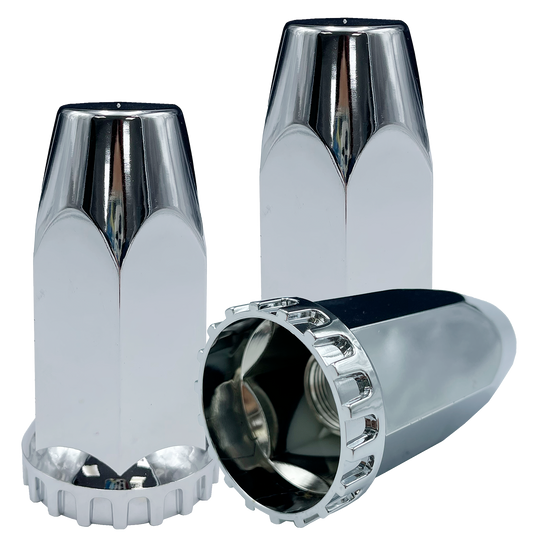 Capuchon Hexagonal Chato de Cuerda 10CM Cromado