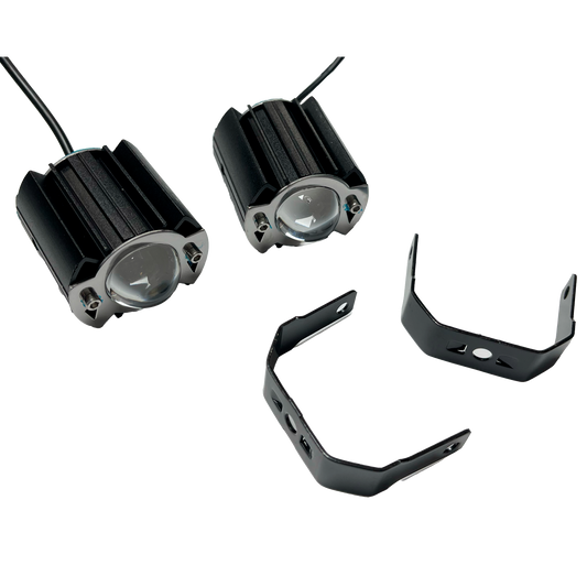 Faro de Led 1 Lupa Contorno Cromado Batman 12/24V cc