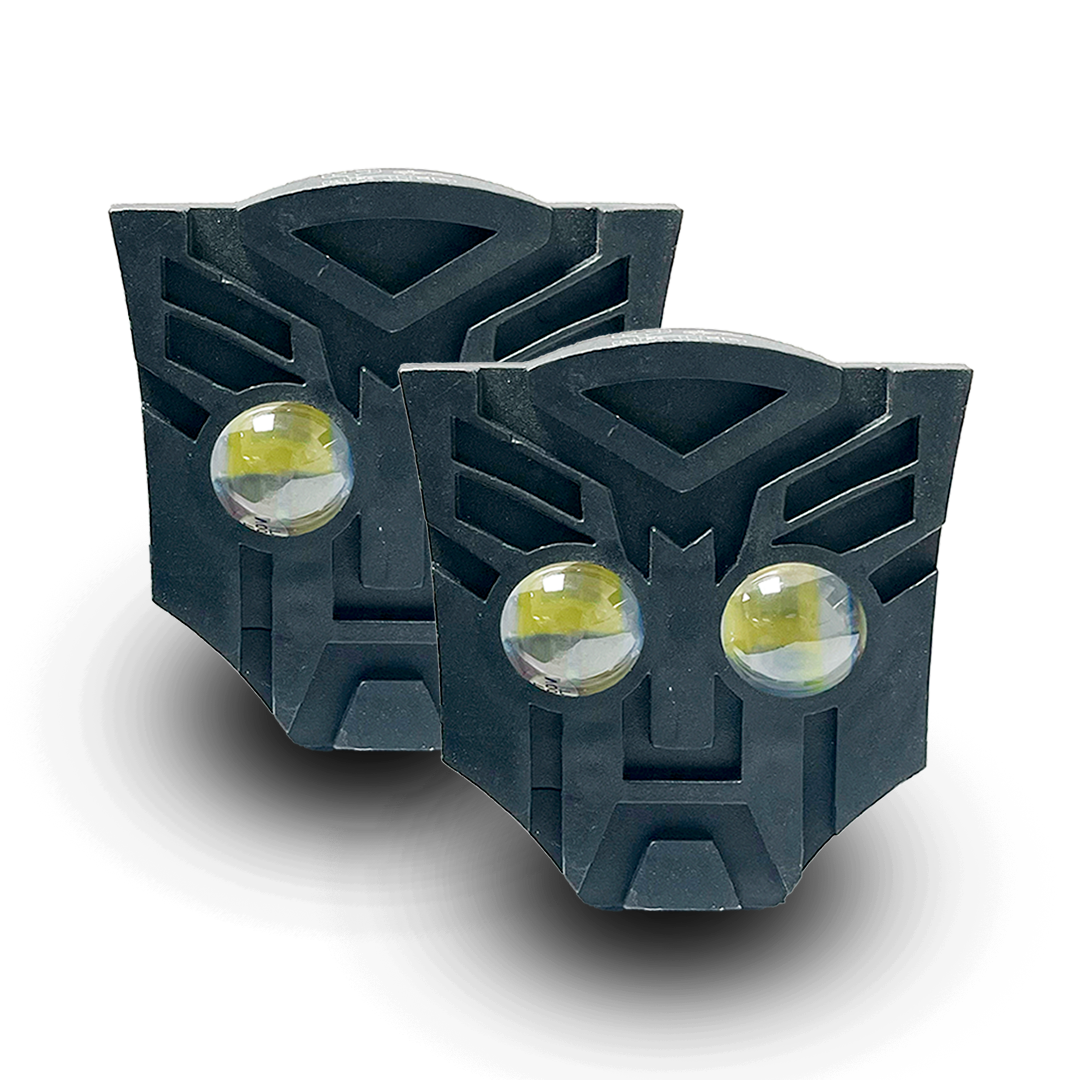 Faro Led Moto Transformer 2 Lupas Fijo+Estrobo Blanco/Ámbar 10/24V cc 20W