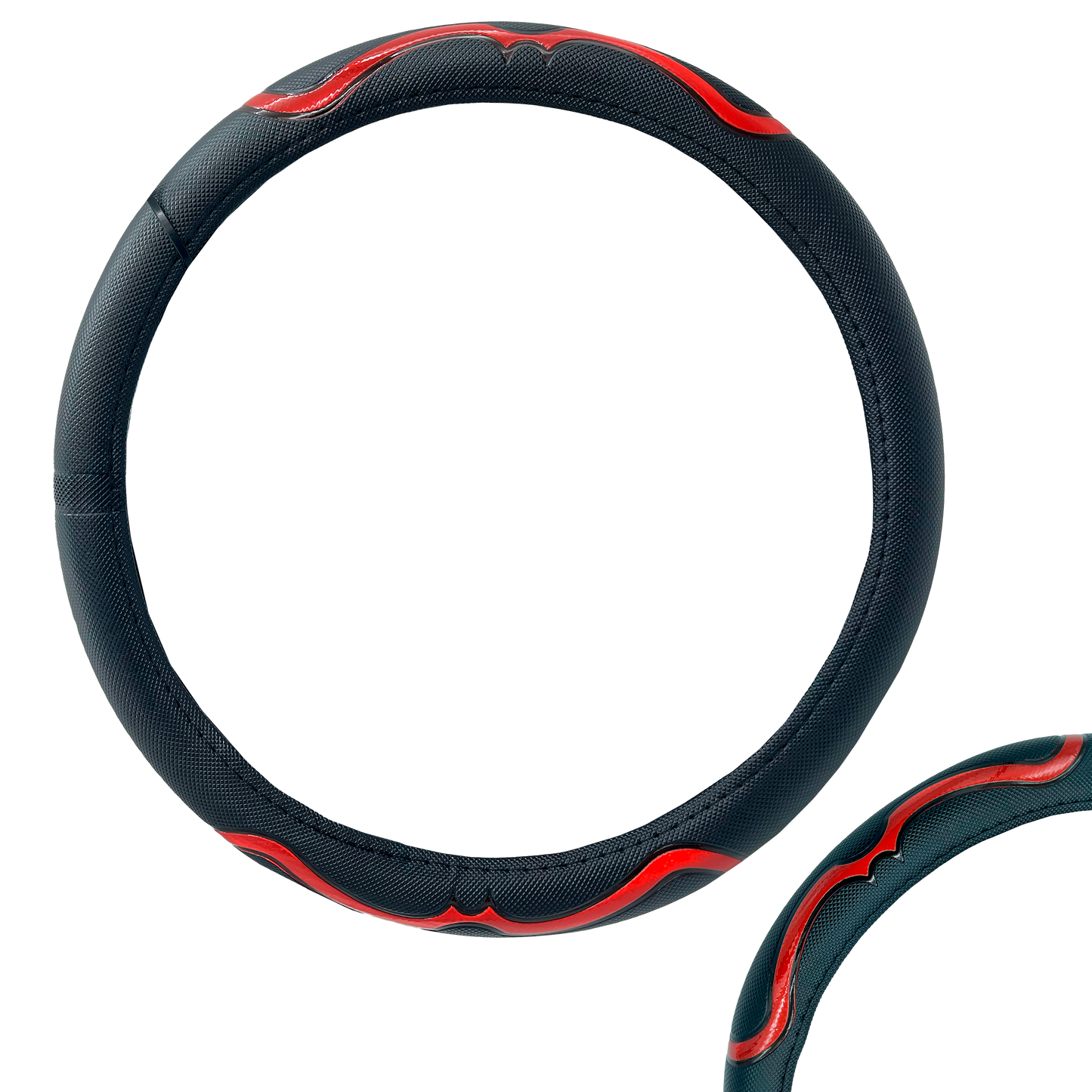 Funda para Volante Nylon Ondas Rojas