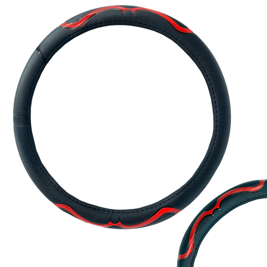 Funda para Volante Nylon Ondas Rojas