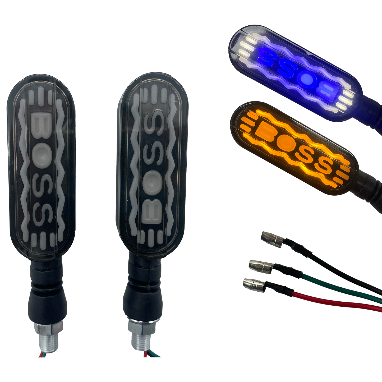 Direccional para Moto LED "Boss" Secuencial 12V cc