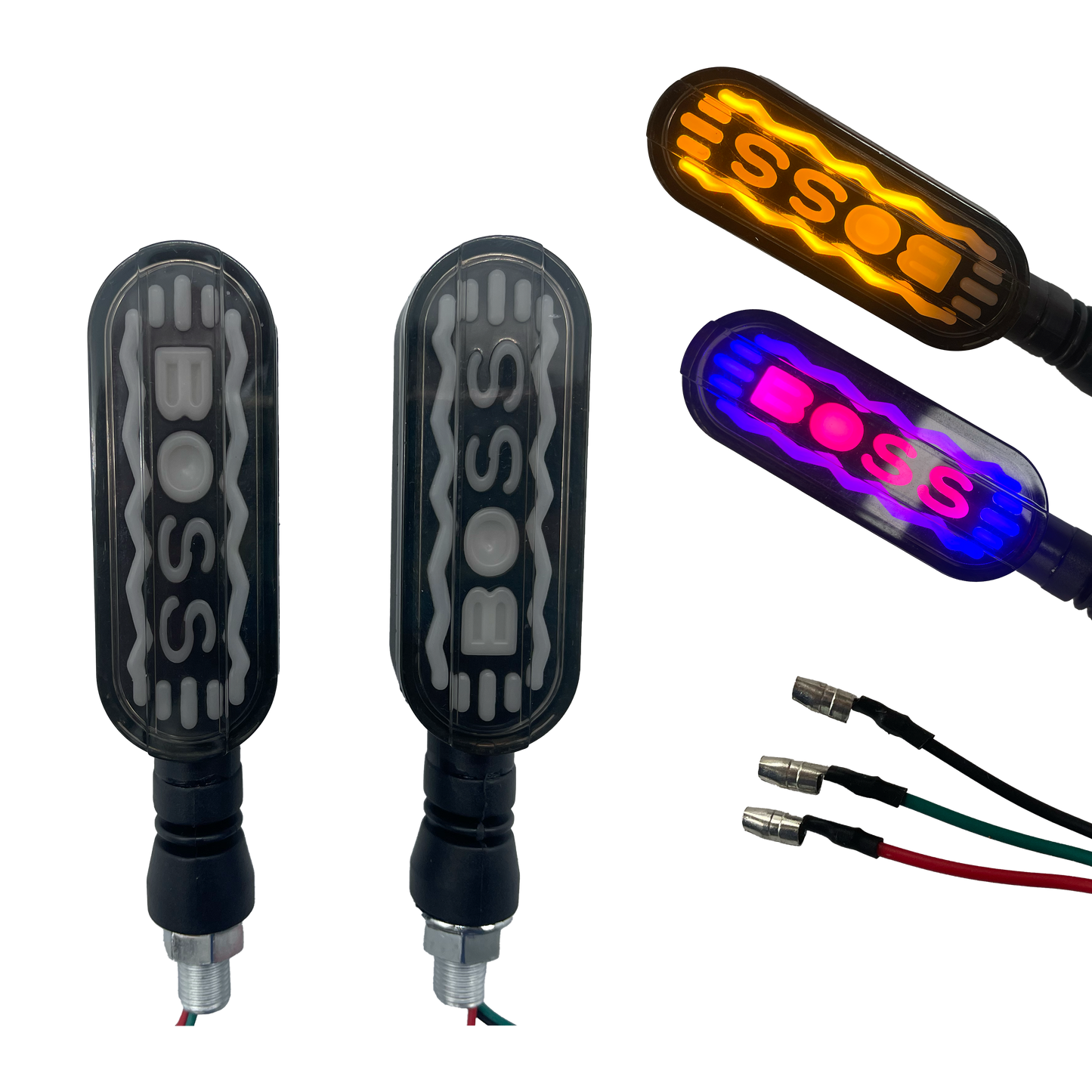 Direccional para Moto LED "Boss" Secuencial 12V cc