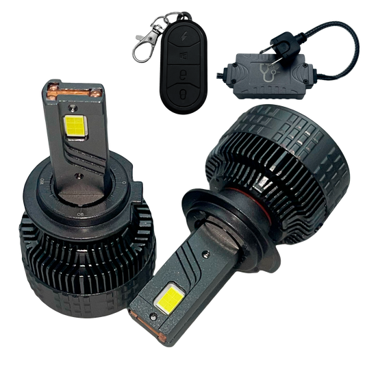 Kit de Focos de LED DR.L13 con Control Regulador de Intensidad 6000K 12/24V cc