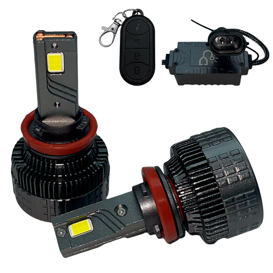 Kit de Focos de LED DR.L13 con Control Regulador de Intensidad 6000K 12/24V cc