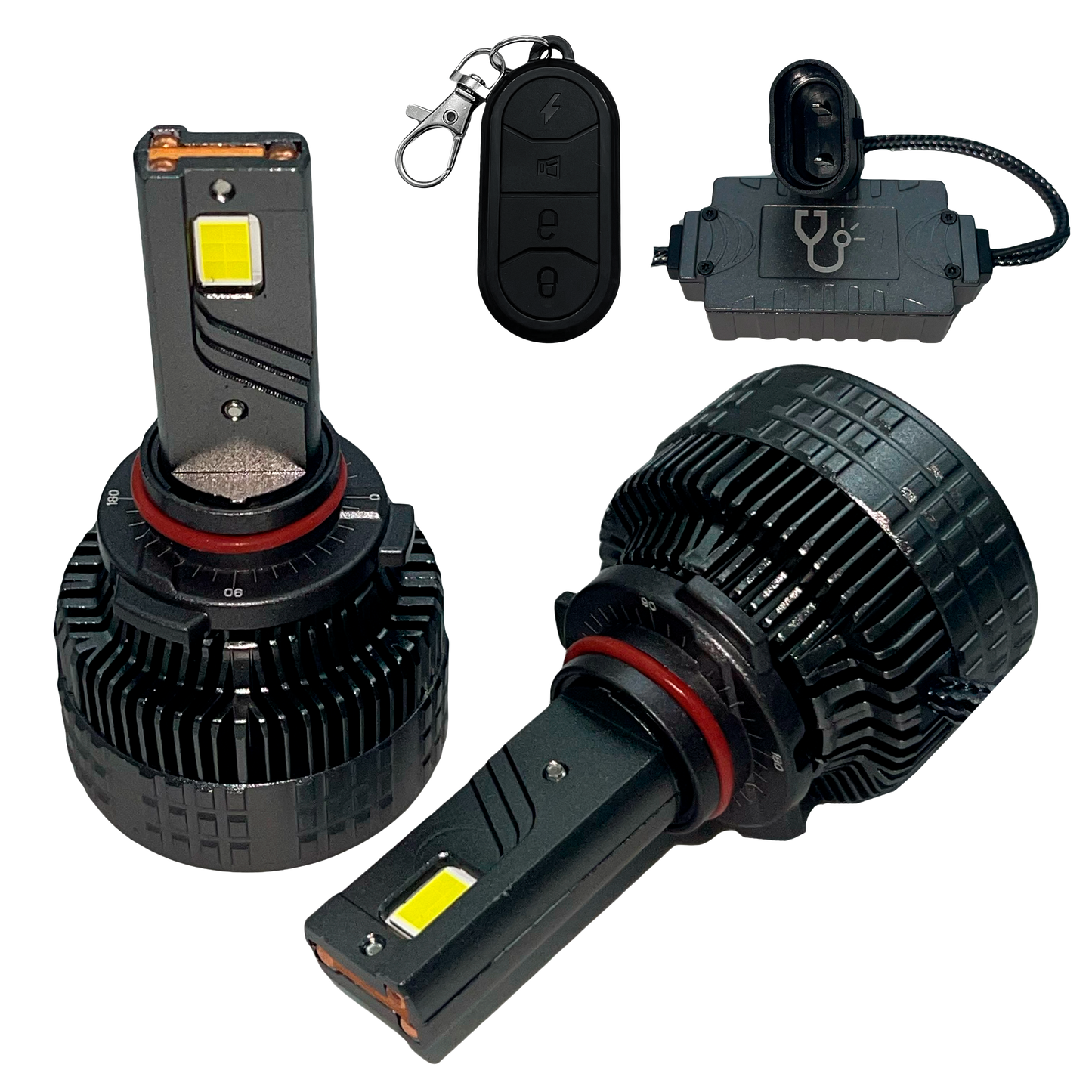 Kit de Focos de LED DR.L13 con Control Regulador de Intensidad 6000K 12/24V cc