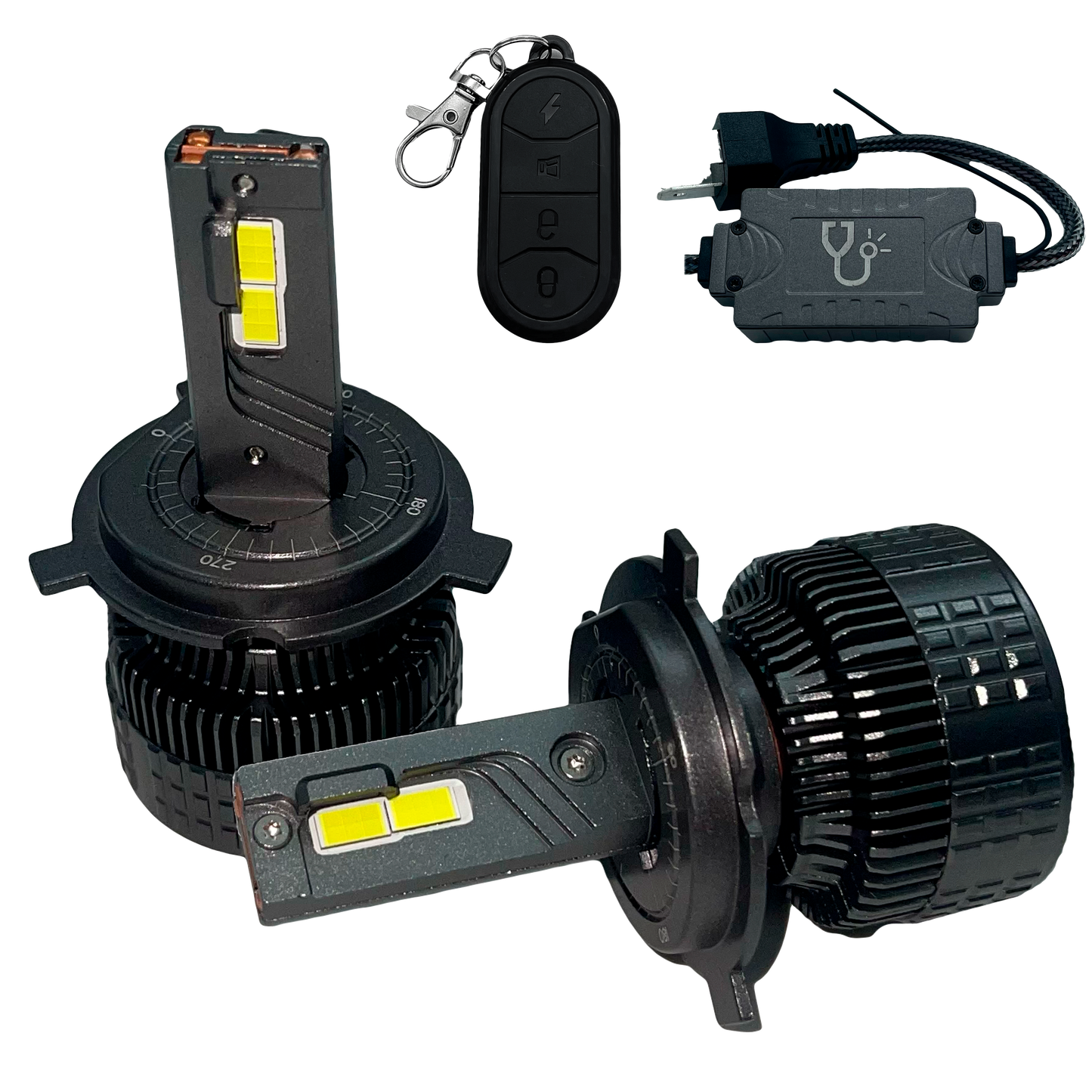 Kit de Focos de LED DR.L13 con Control Regulador de Intensidad 6000K 12/24V cc