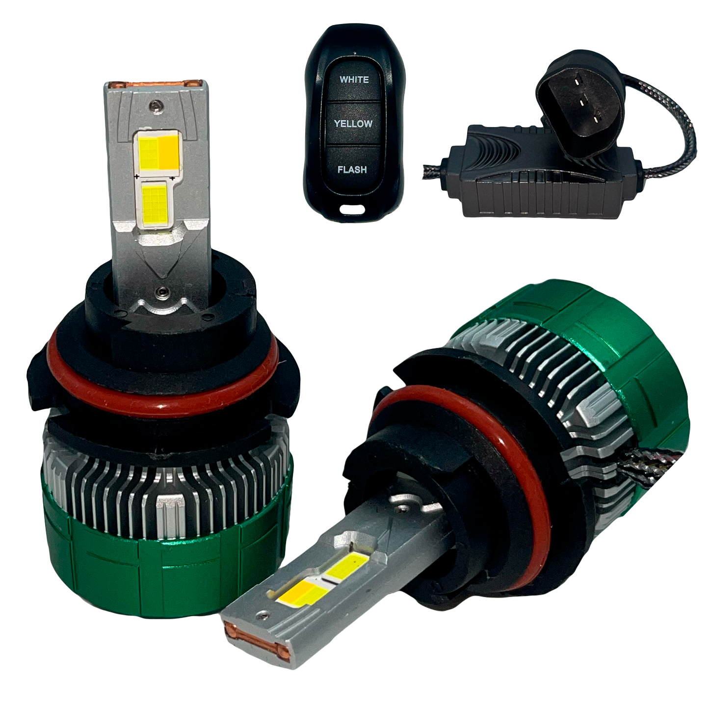 Kit de Focos de LED DR.L14 6000K Estrobo Blanco/Ámbar con Control 12/24V cc