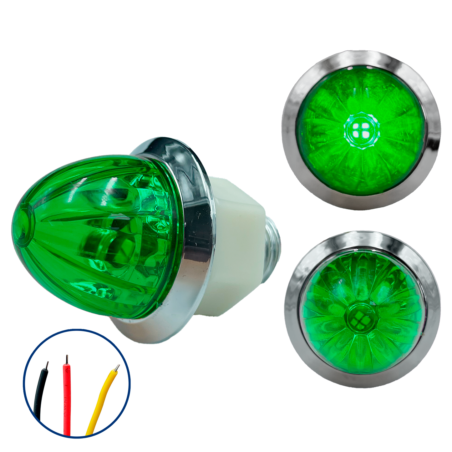 Plafón Led 1" Fijo+Estrobo 12/24V cc