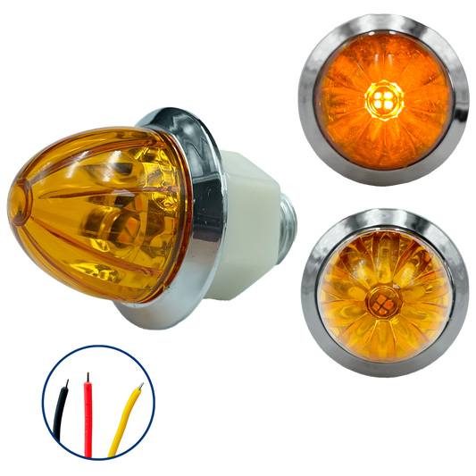 Plafón Led 1" Fijo+Estrobo 12/24V cc