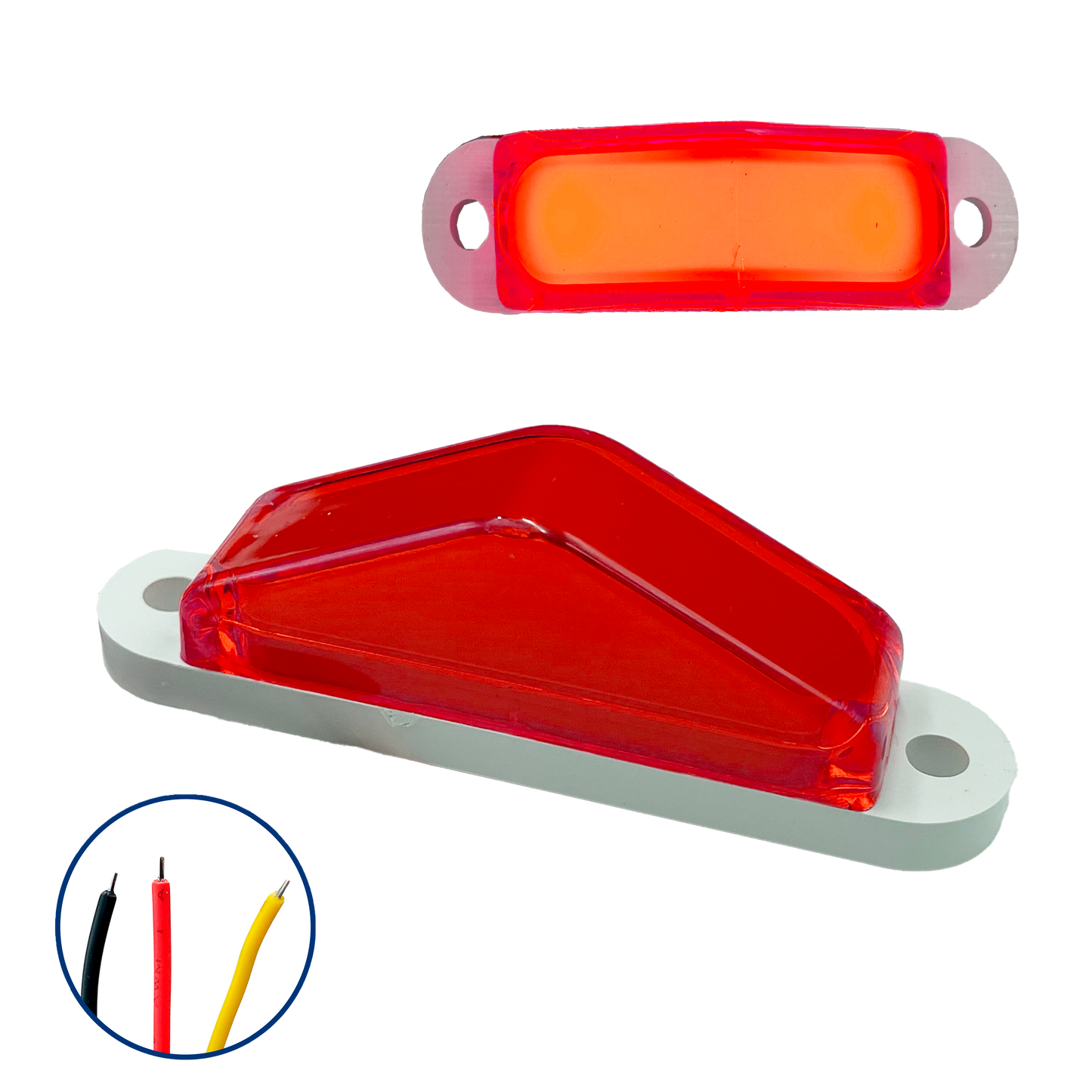 Plafón Gel Piramide 6 LEDS 12/24V cc Estrobo