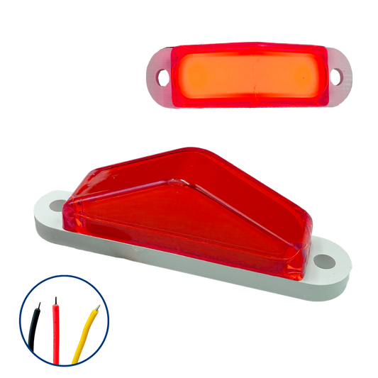 Plafón Gel Piramide 6 LEDS 12/24V cc Estrobo