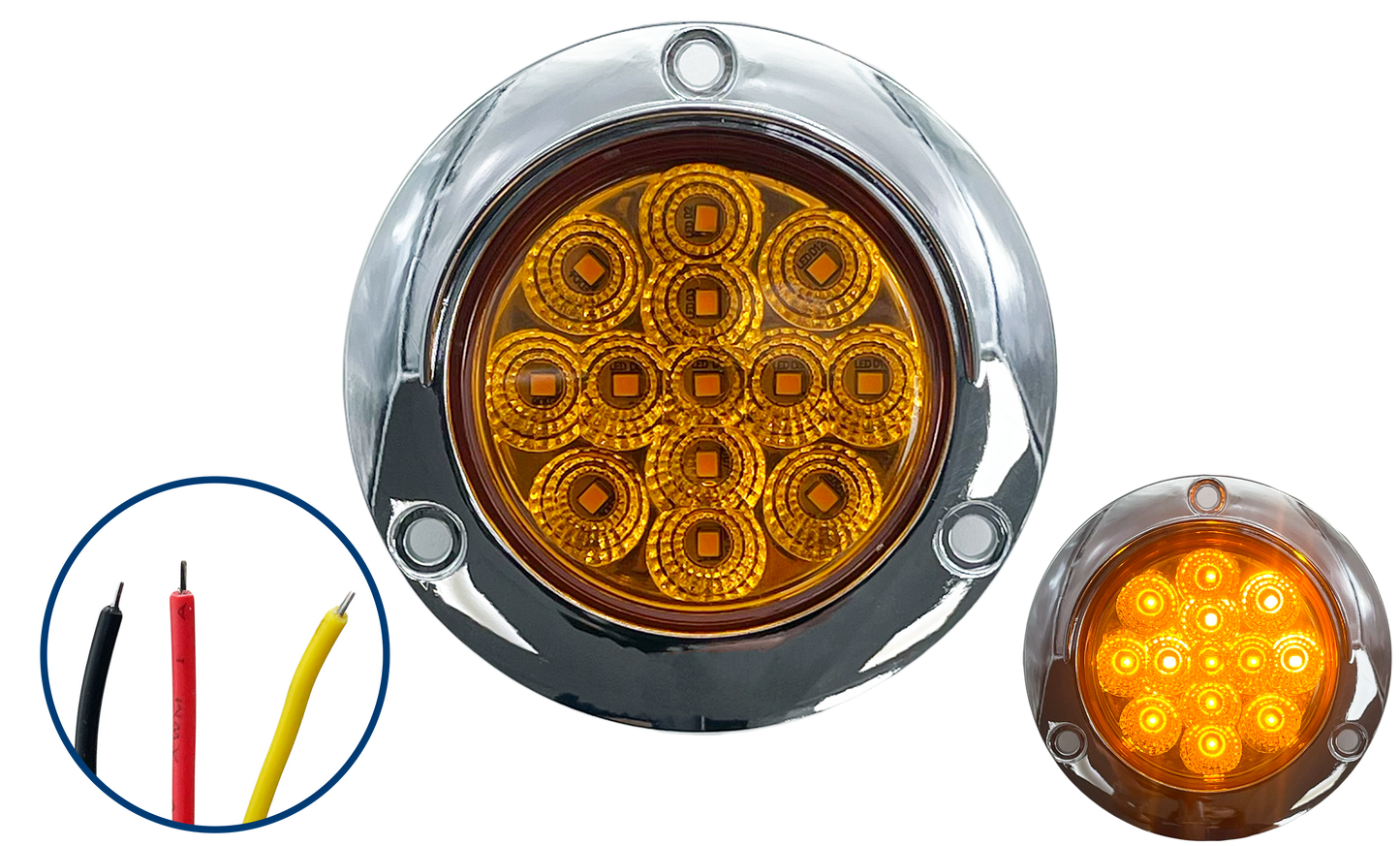 Plafon Led 2 1/2" de 13 Leds con Visera