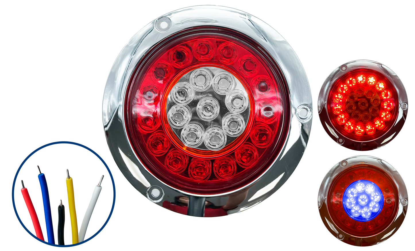 Plafon Led Redondo de 4" con 24 Led Tipo Flor
