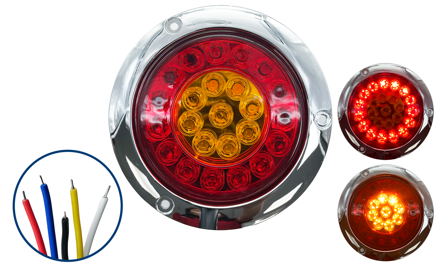 Plafon Led Redondo de 4" con 24 Led Tipo Flor