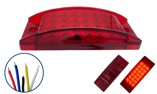 Plafon de led Rectangular con 21 Leds Color Rojo