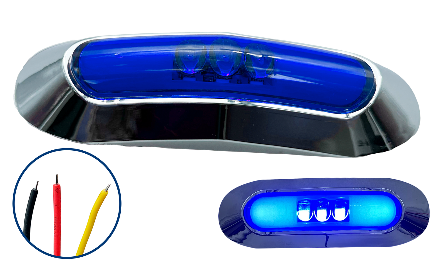 Plafon Led Lateral 3 Led Gel 4 Funciones Chico