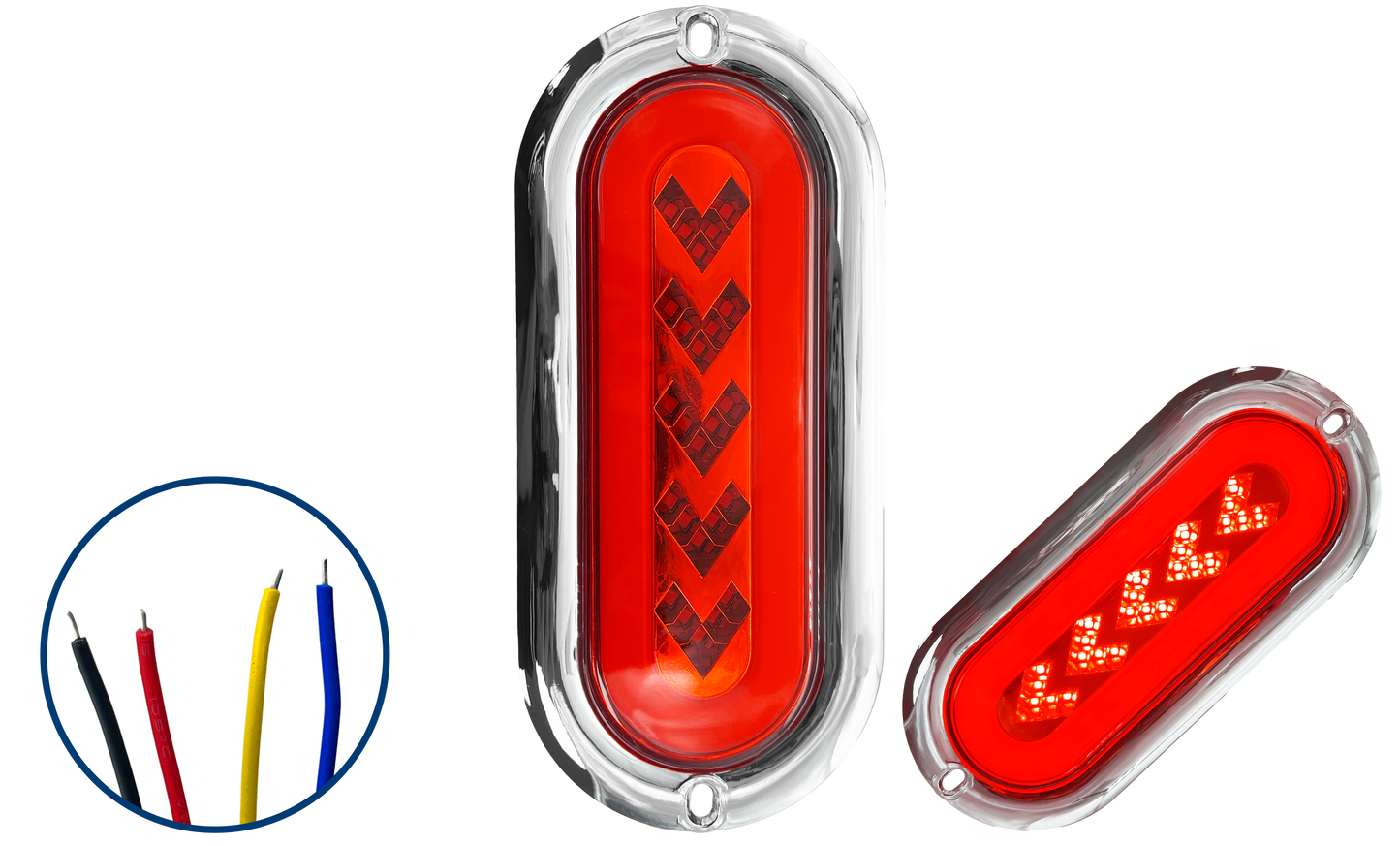 Plafon Led Arrow + Aro Gel Secuencial con Brida Cromada