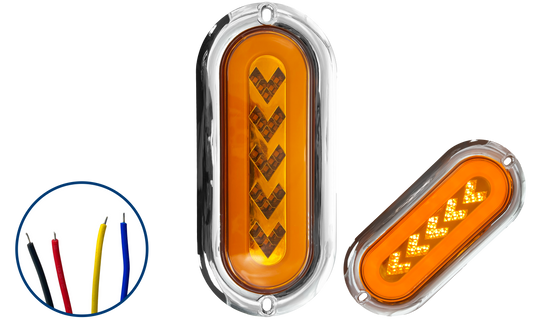 Plafon Led Arrow + Aro Gel Secuencial con Brida Cromada