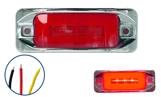 Plafon Led Rectangular con Aro Gel 4 Funciones con Bisel Cromado 12/24 V cc