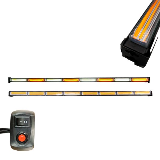 Torreta LED 8 Modulos Blanco/Ámbar