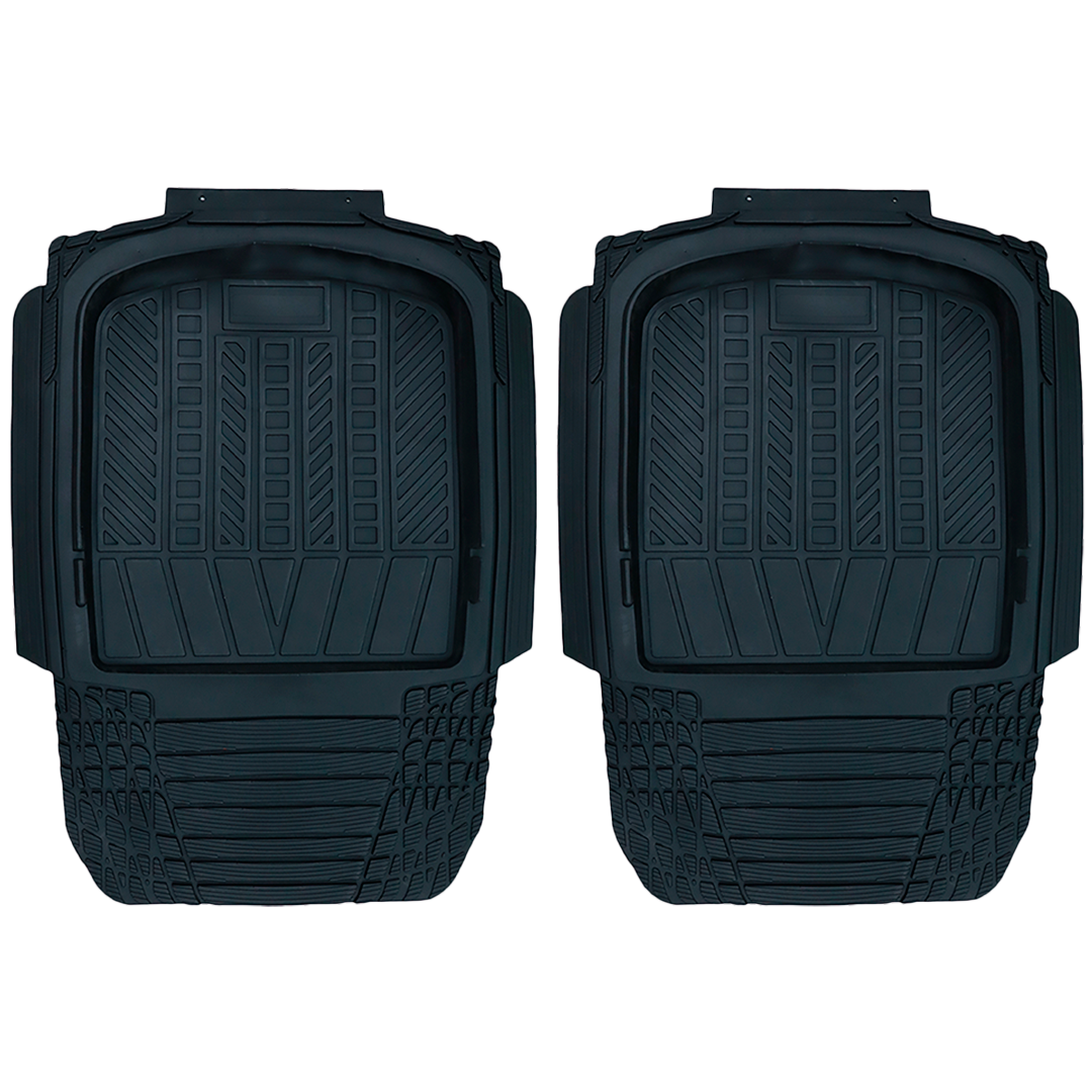Tapete Grande para Auto 2 Piezas de Uso Rudo Negro