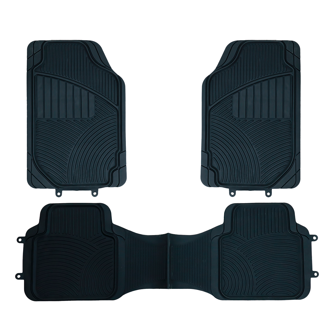 Tapete de 3 piezas de Uso Rudo para Auto y Camioneta Universal