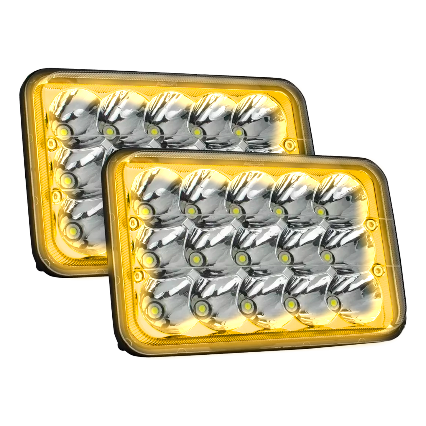 Unidad Cuadrada Led 4656 con Aro 15 LEDS