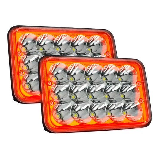 Unidad Cuadrada Led 4656 con Aro 15 LEDS