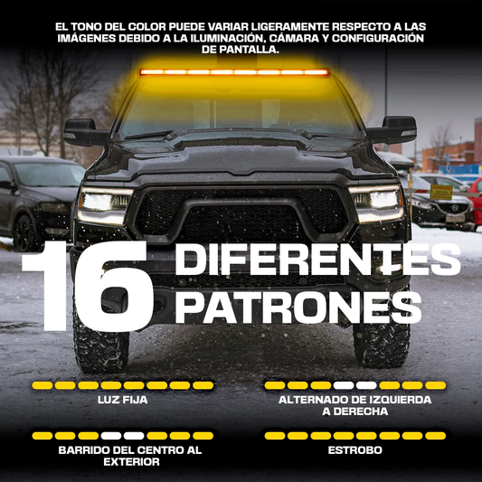 Torreta LED 8 Modulos Ámbar