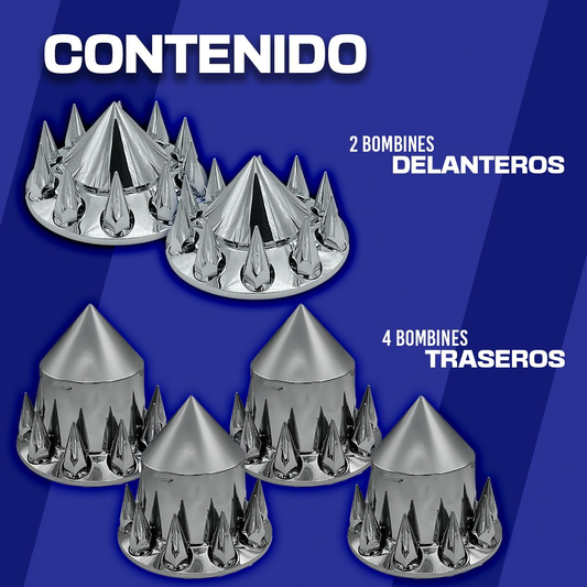Set De Bombines De Pico Con Capuchones 2 Delanteros 4 Traseros