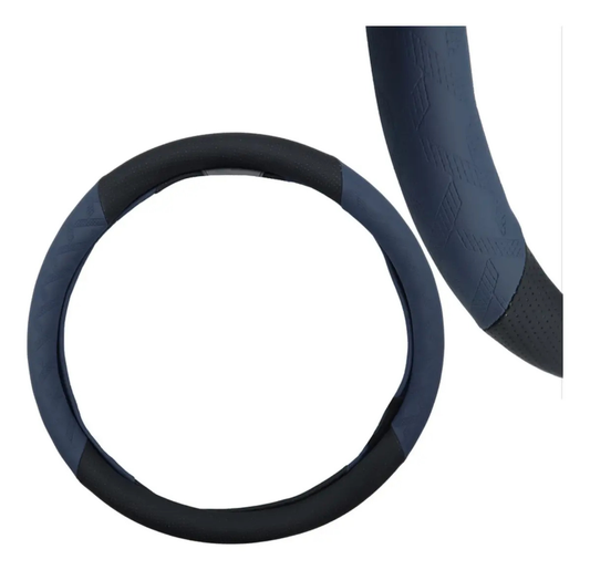 Funda Para Volante Vinil Negra Con Goma