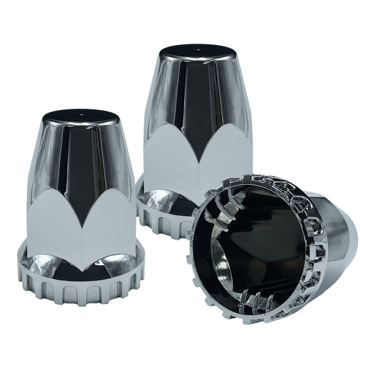 Capuchon Hexagonal Chato de Presión 33MM Cromado