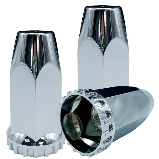 Capuchon Hexagonal Chato de Cuerda 10CM Cromado