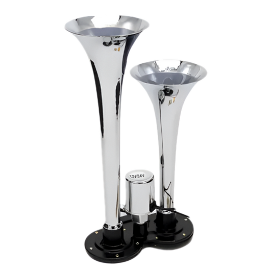 Corneta para Camion Doble de Aire Cromada