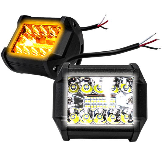 Faro de Led 36W 19 LEDS Dually Blanco/Ámbar 5 Funciones 10/30V cc