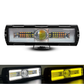 Faro de Led Rectangular 2S 1 Lupa Blanco/Ámbar Fijo 30W 9/36V cc