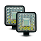 Faro de Led Cuadrado Flor Blanco Fijo/Estrobo 43 LEDS 10/30V cc