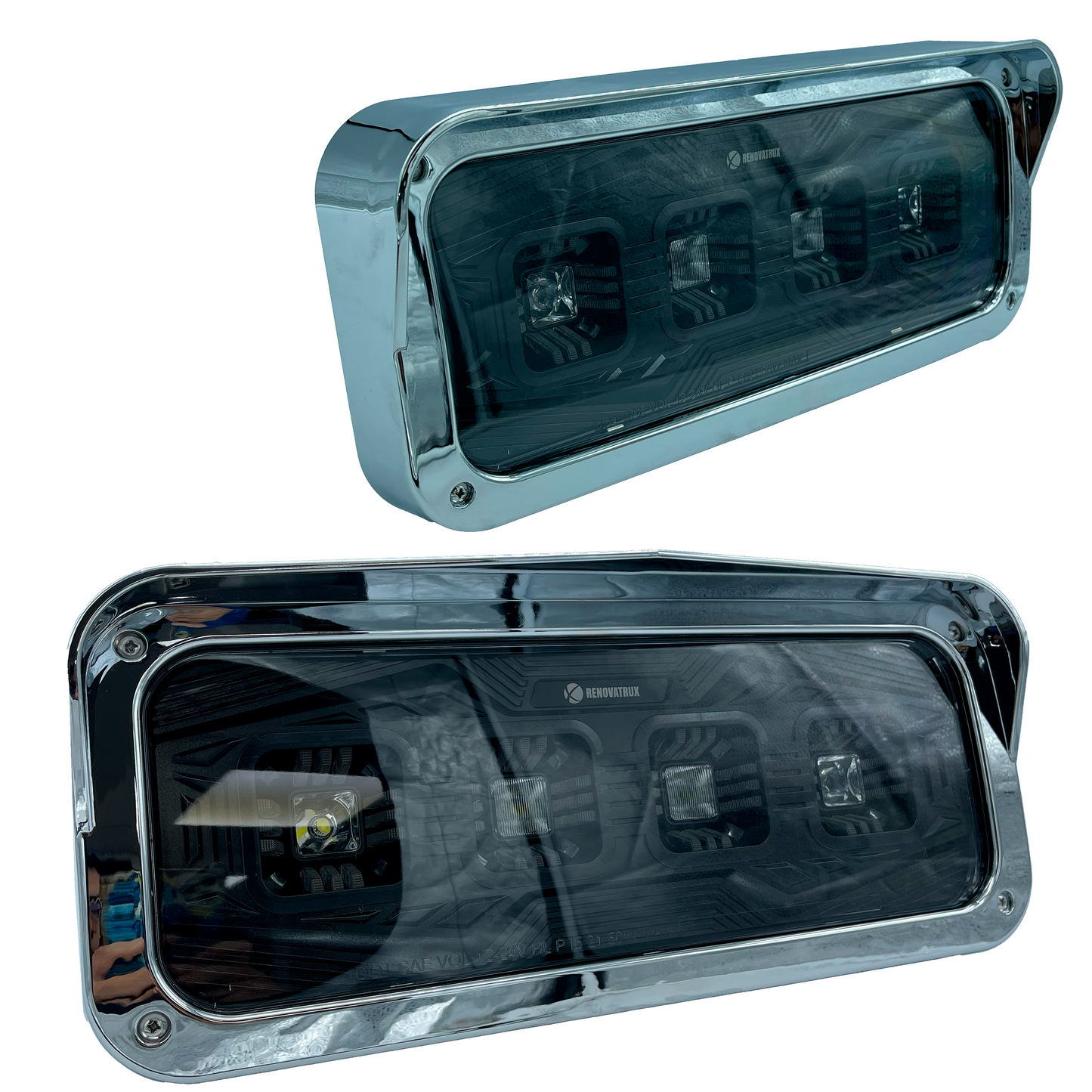 Faros Led Blanco/Ámbar Para Kenworth T600/T800/W900
