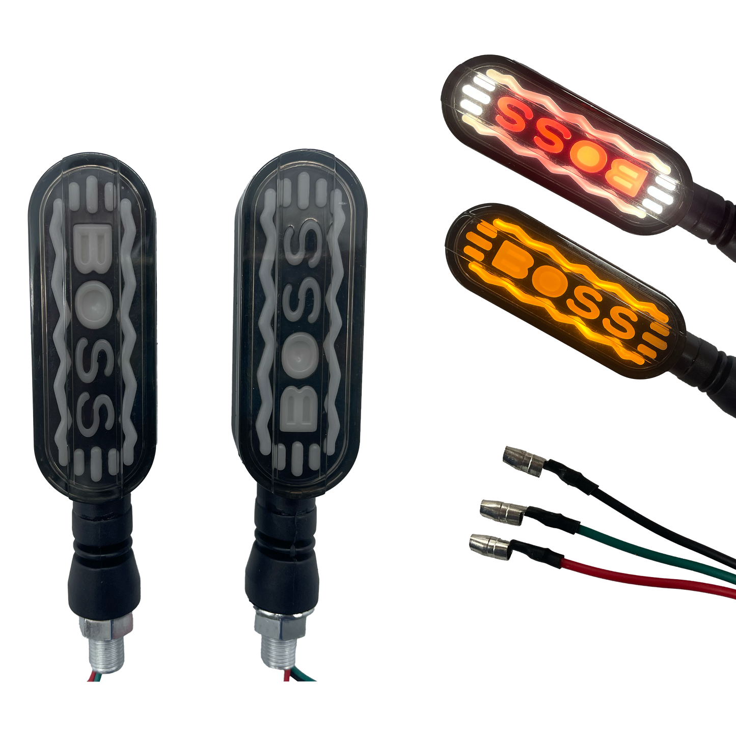 Direccional para Moto LED "Boss" Secuencial 12V cc