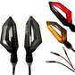 Direccional para Moto LED "Crab" Fijo+Secuencial 12V cc