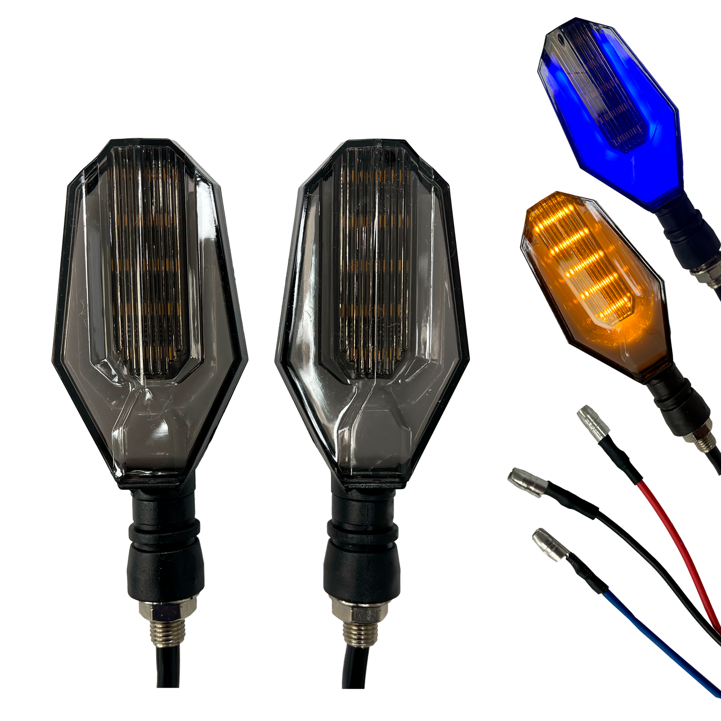 Direccional para Moto LED "Bottle" Fijo+Secuencial 12V cc