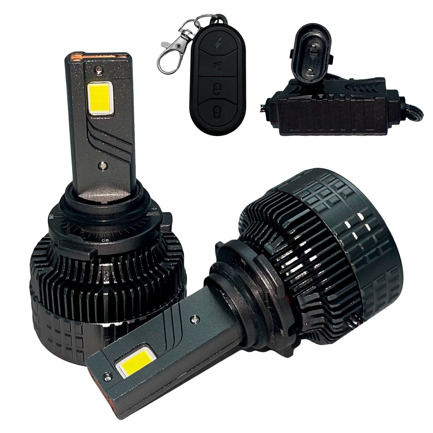 Kit de Focos de LED DR.L13 con Control Regulador de Intensidad 6000K 12/24V cc