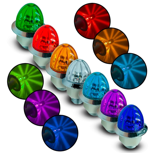 Plafón Led 1" Fijo+Estrobo 12/24V cc