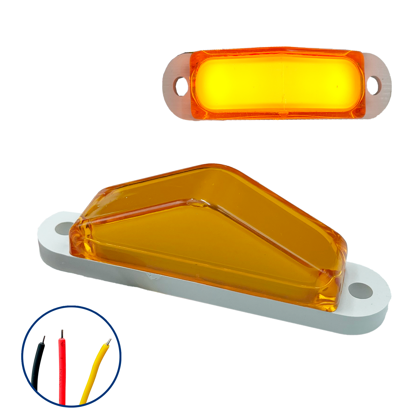 Plafón Gel Piramide 6 LEDS 12/24V cc Estrobo