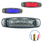 Plafon Led Tipo Peterbilt 12 Leds con Estrobo Dual 12/24V cc Rojo