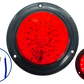 Plafon Led de 4" de 57 LEDS con Brida Negra 12/24 V cc