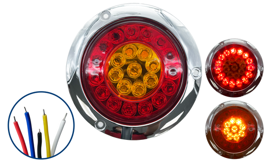 Plafon Led Redondo de 4" con 24 Led Tipo Flor