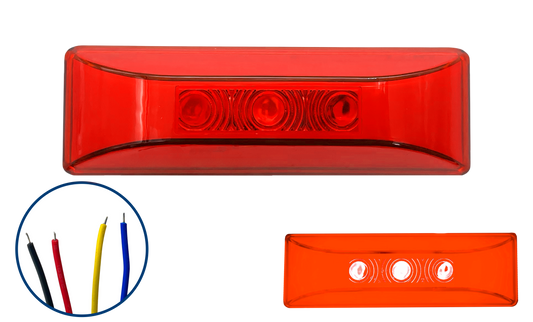 Plafon de Led Gel Lateral Kenworth con Estrobo Color Rojo